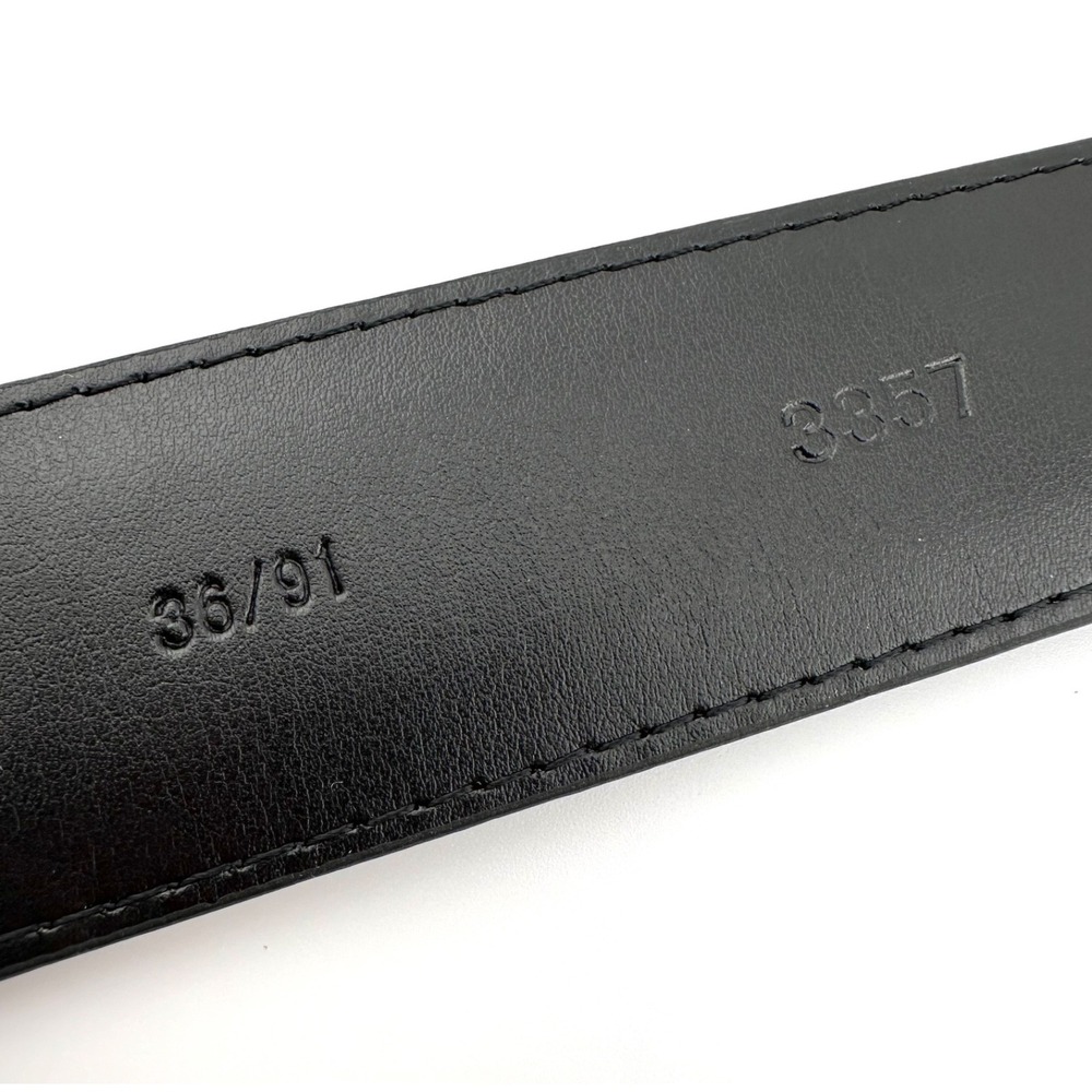 TALLIA Men's 36 Black NWT Genuine Leather Belt‎ Brushed Gray Nickel Buckle - Picture 5 of 7
